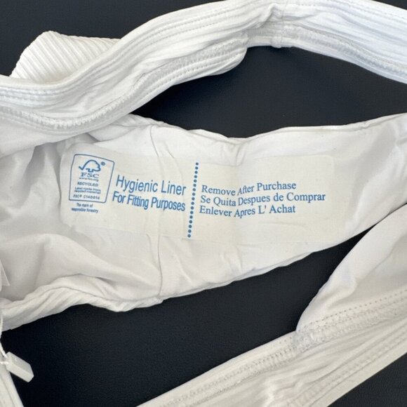 Andie Women's XS Banded Cheeky Rib Swim Bottom Bikini White NWT - Picture 11 of 16